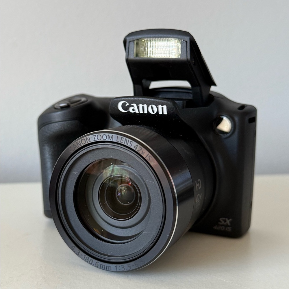Canon PowerShot SX420 is Digital Camera Black with Tripod Stand and Camera Bag